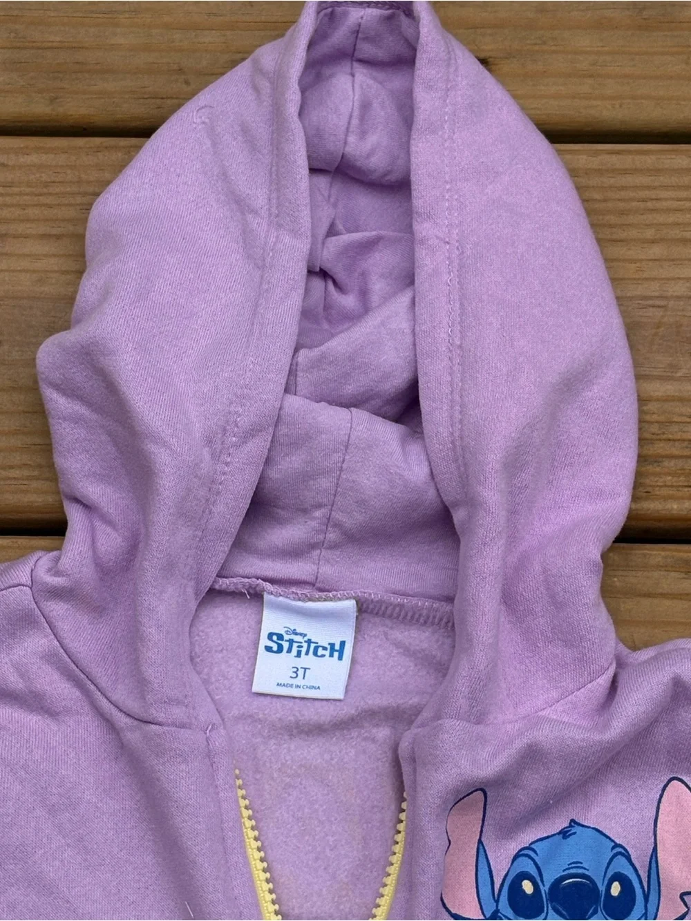 Disney Lilo & Stitch Girls 3T Purple Hoodie Shorts 2-Piece Outfit Set NWT